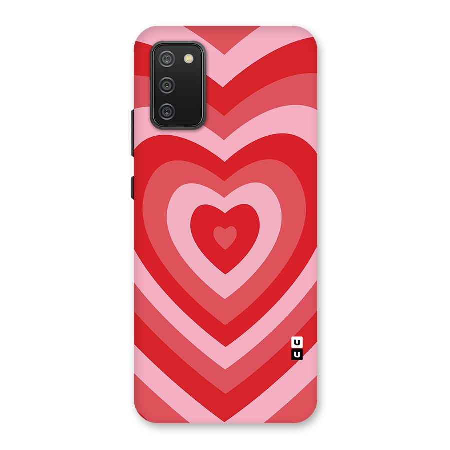 Red Retro Hearts Back Case for Galaxy M02s