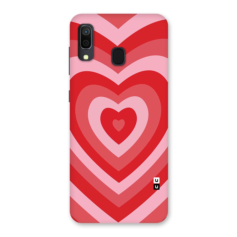 Red Retro Hearts Back Case for Galaxy M10s