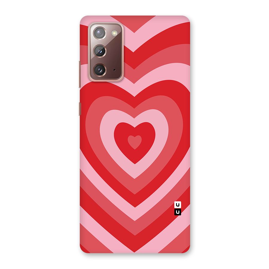 Red Retro Hearts Back Case for Galaxy Note 20