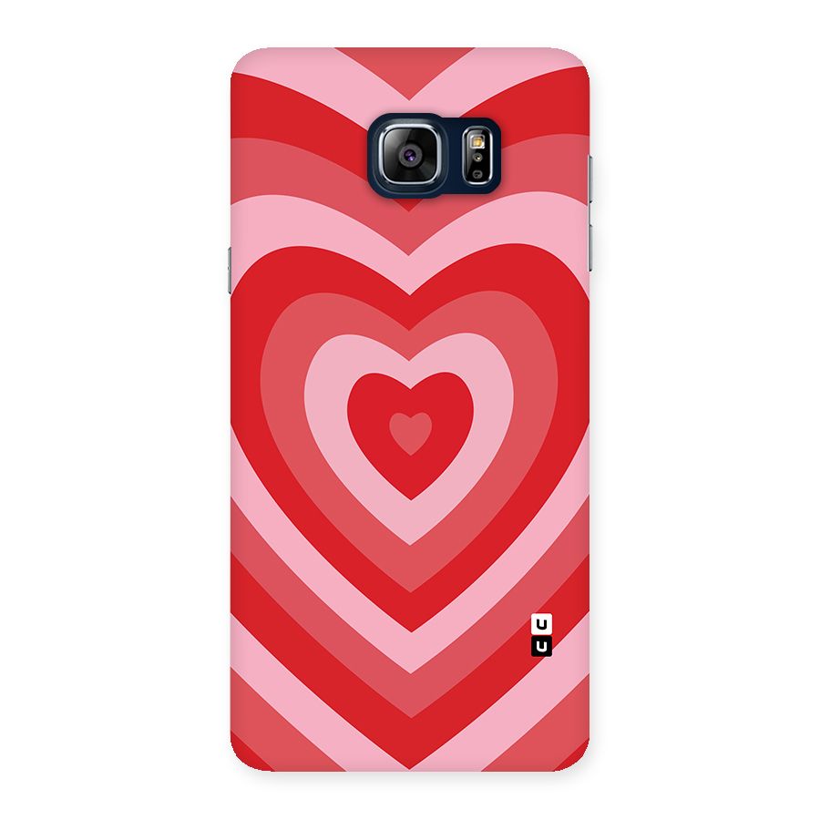 Red Retro Hearts Back Case for Galaxy Note 5