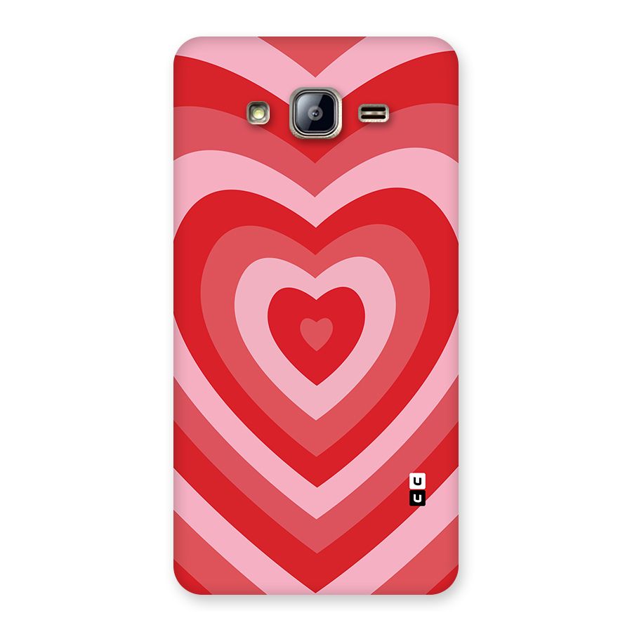 Red Retro Hearts Back Case for Galaxy On5