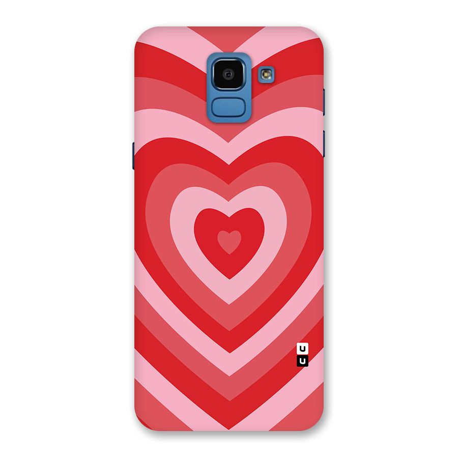 Red Retro Hearts Back Case for Galaxy On6