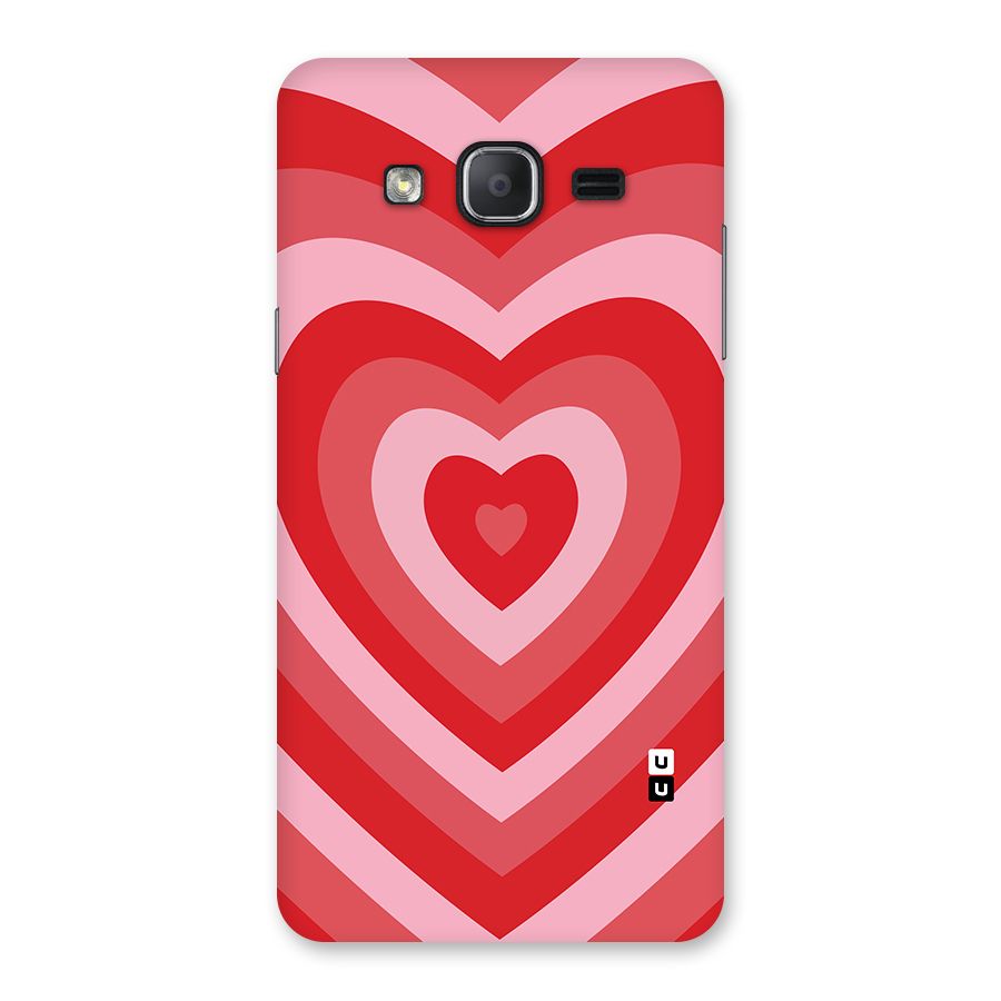 Red Retro Hearts Back Case for Galaxy On7 2015