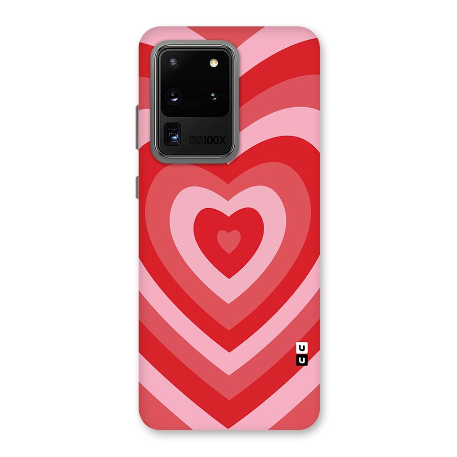 Red Retro Hearts Back Case for Galaxy S20 Ultra