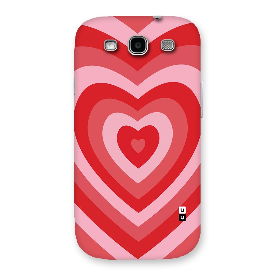 Red Retro Hearts Back Case for Galaxy S3