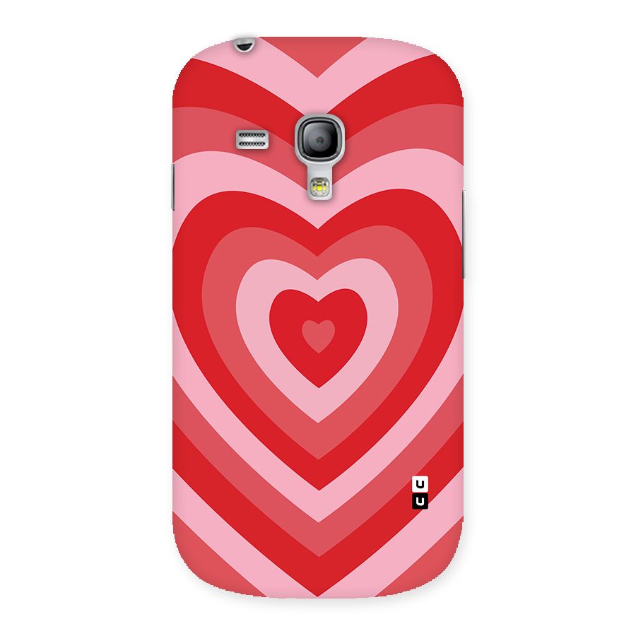 Red Retro Hearts Back Case for Galaxy S3 Mini