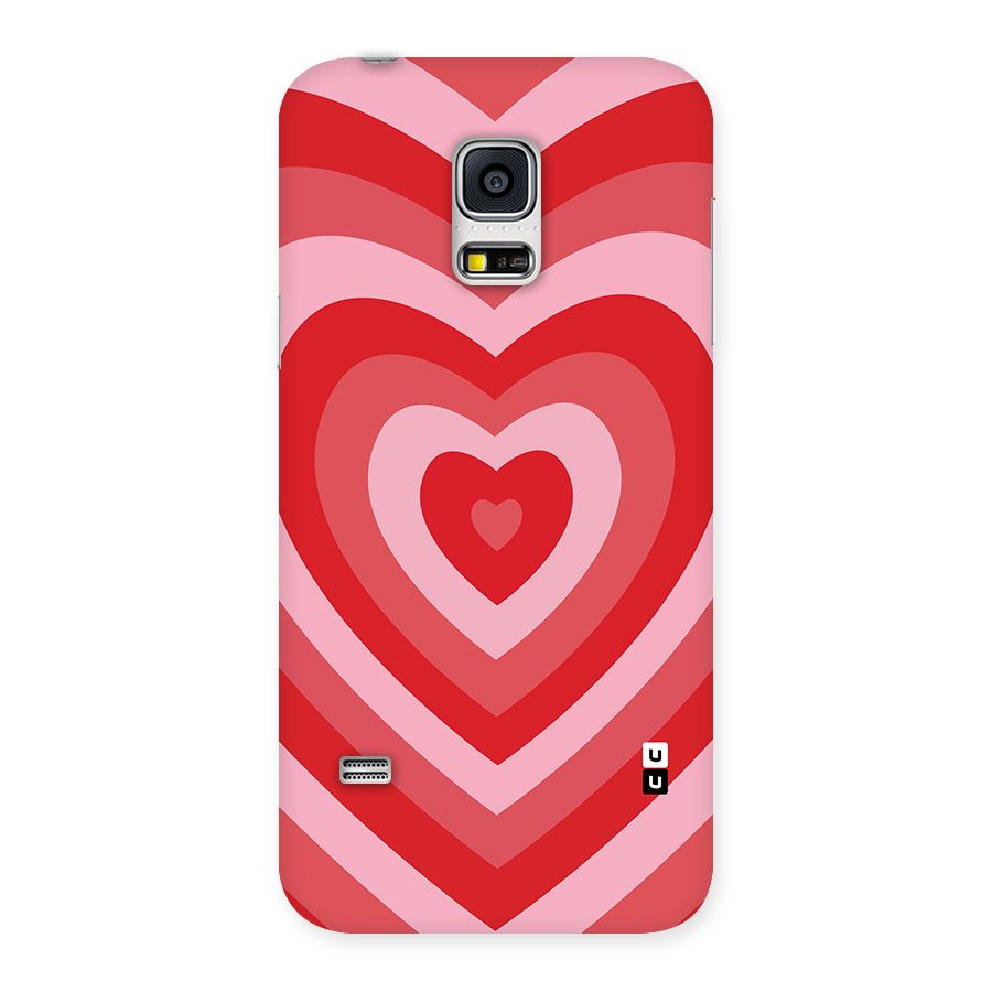 Red Retro Hearts Back Case for Galaxy S5 Mini