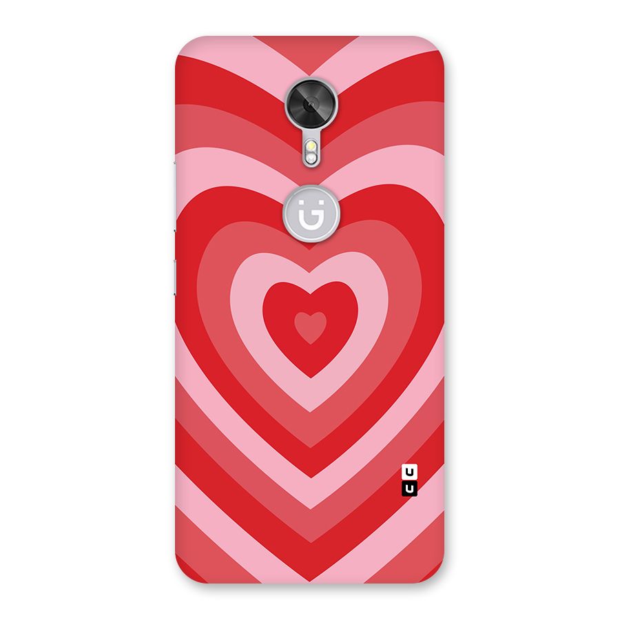 Red Retro Hearts Back Case for Gionee A1