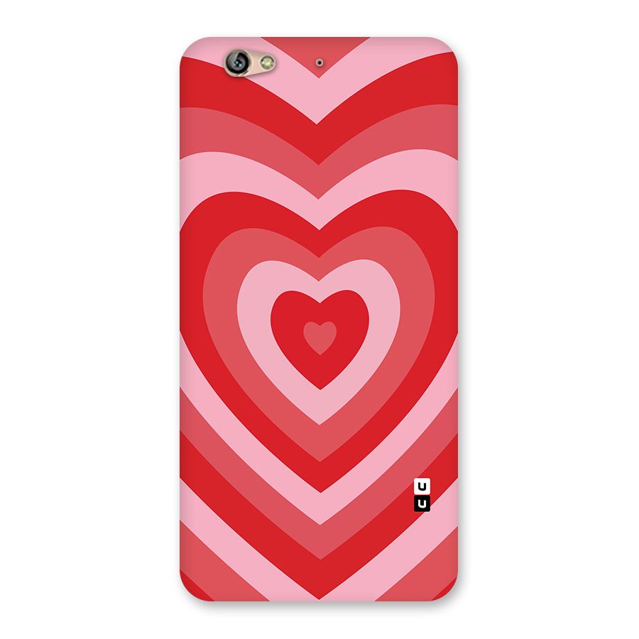 Red Retro Hearts Back Case for Gionee S6