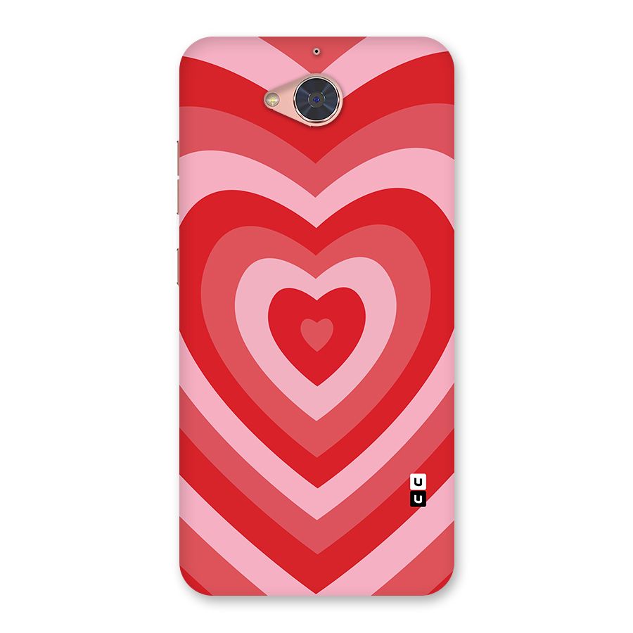 Red Retro Hearts Back Case for Gionee S6 Pro