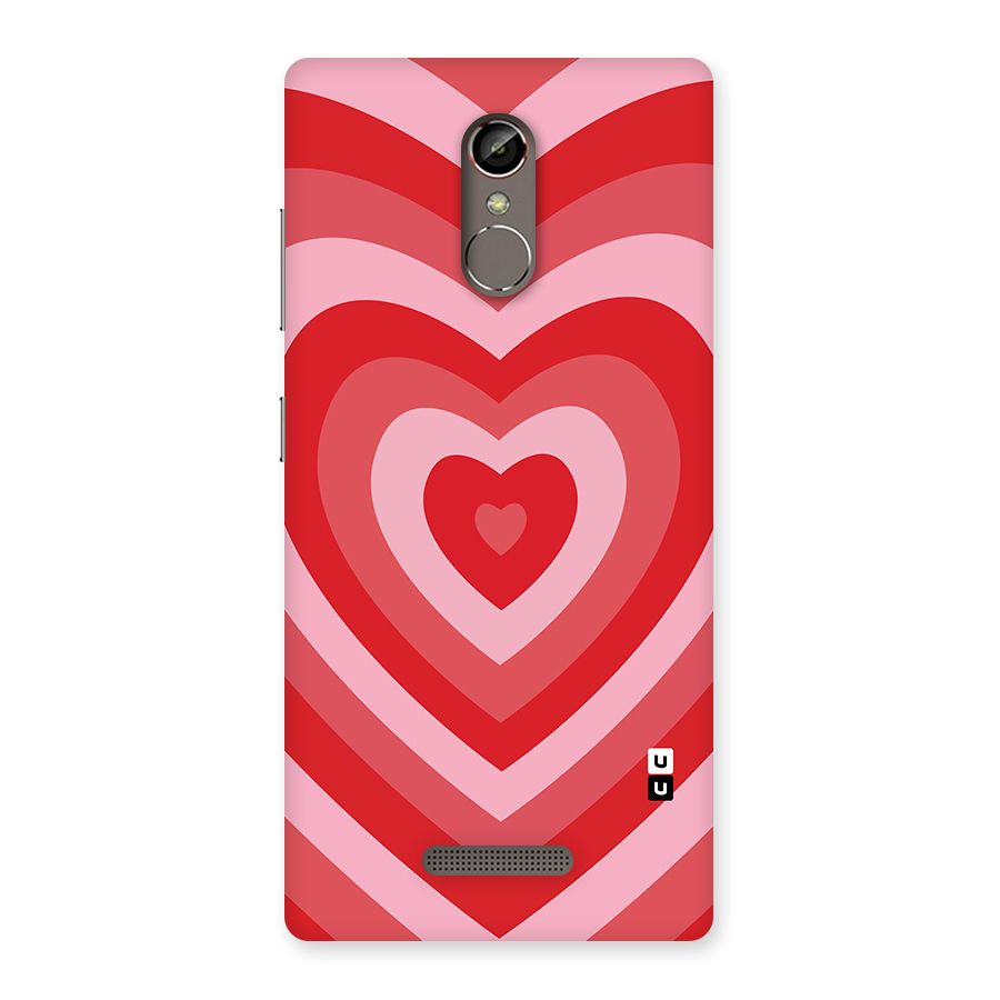 Red Retro Hearts Back Case for Gionee S6s