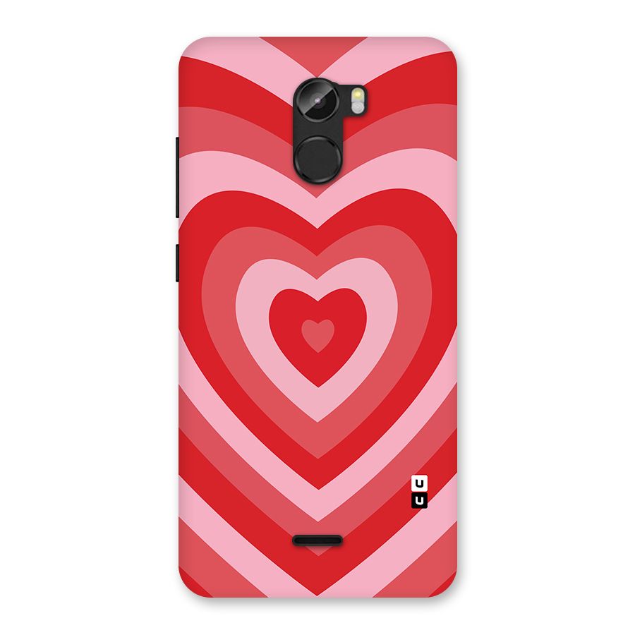 Red Retro Hearts Back Case for Gionee X1