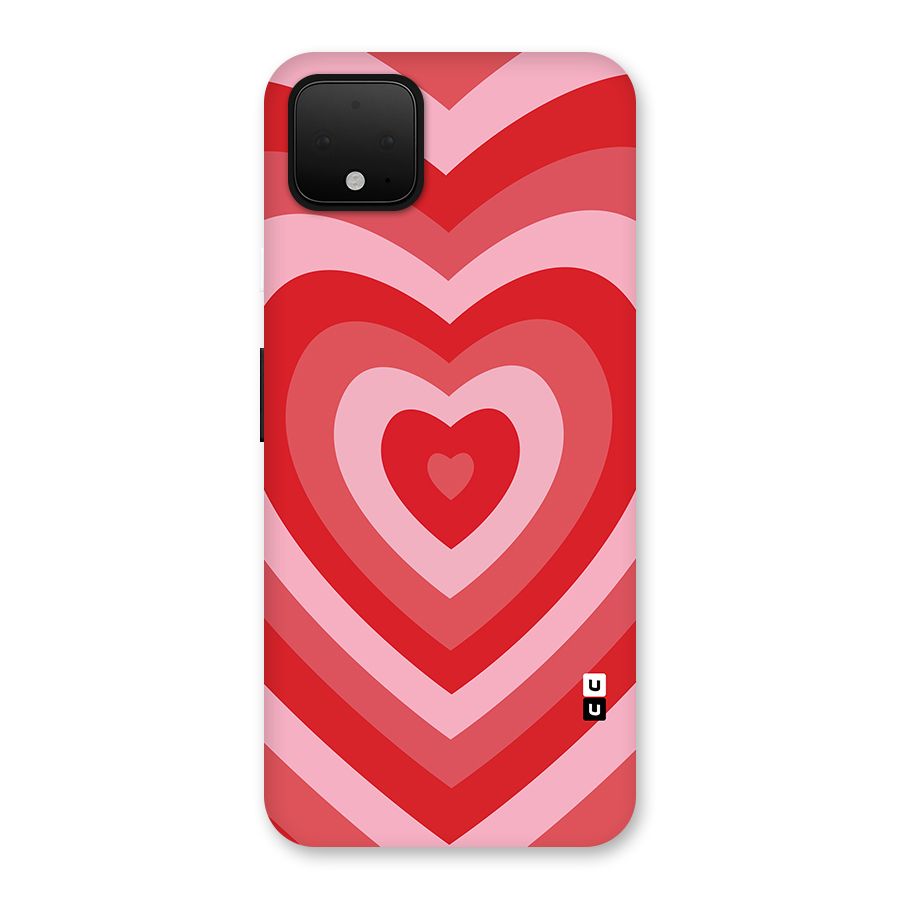 Red Retro Hearts Back Case for Google Pixel 4 XL