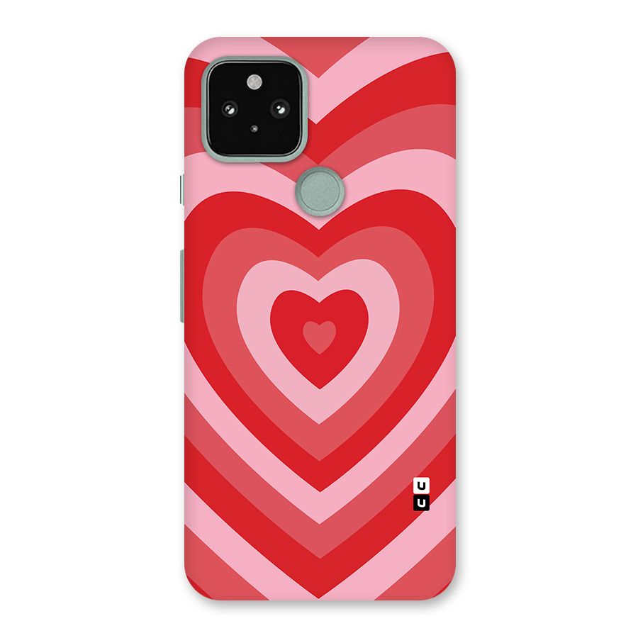 Red Retro Hearts Back Case for Google Pixel 5