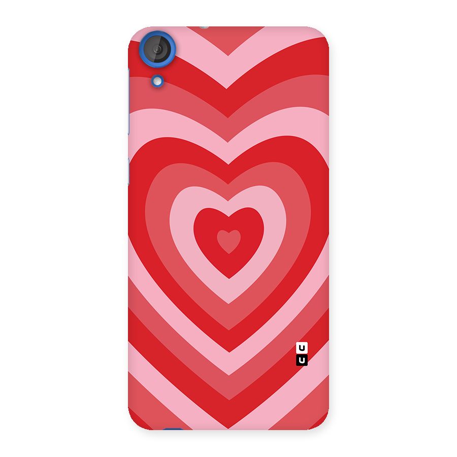 Red Retro Hearts Back Case for HTC Desire 820
