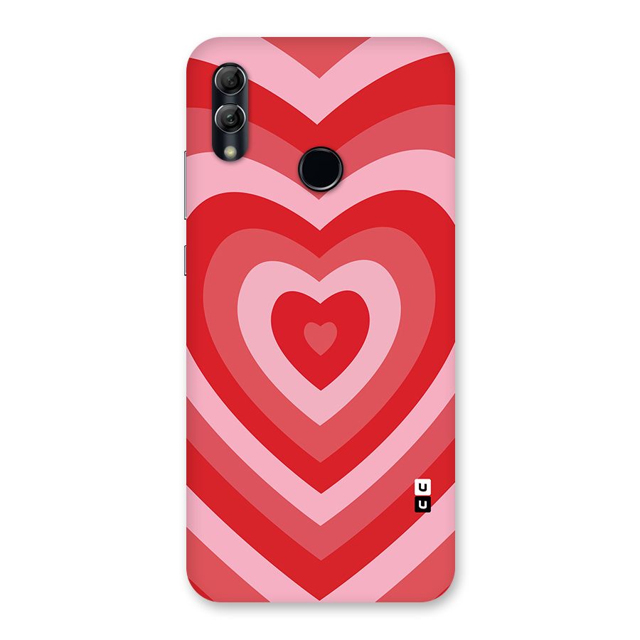 Red Retro Hearts Back Case for Honor 10 Lite