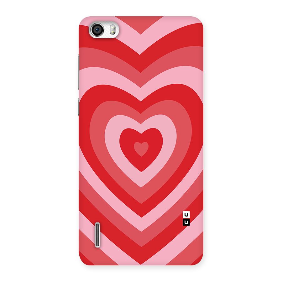 Red Retro Hearts Back Case for Honor 6