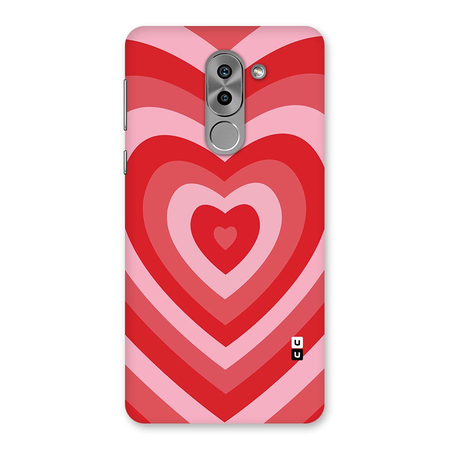 Red Retro Hearts Back Case for Honor 6X