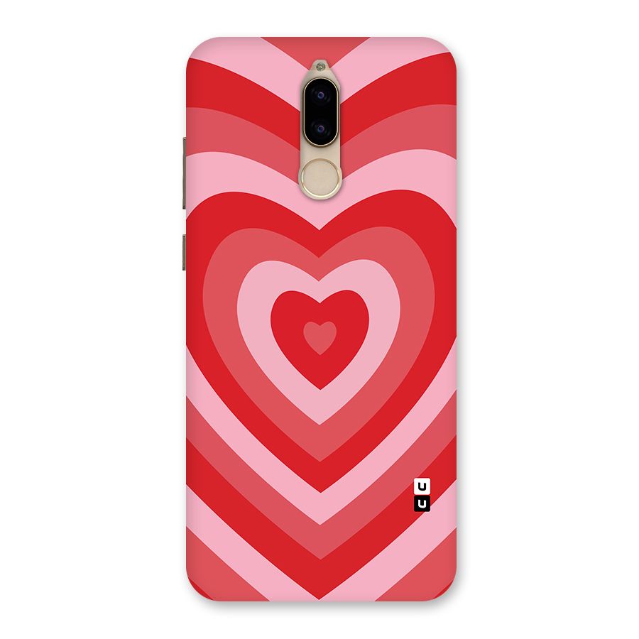 Red Retro Hearts Back Case for Honor 9i