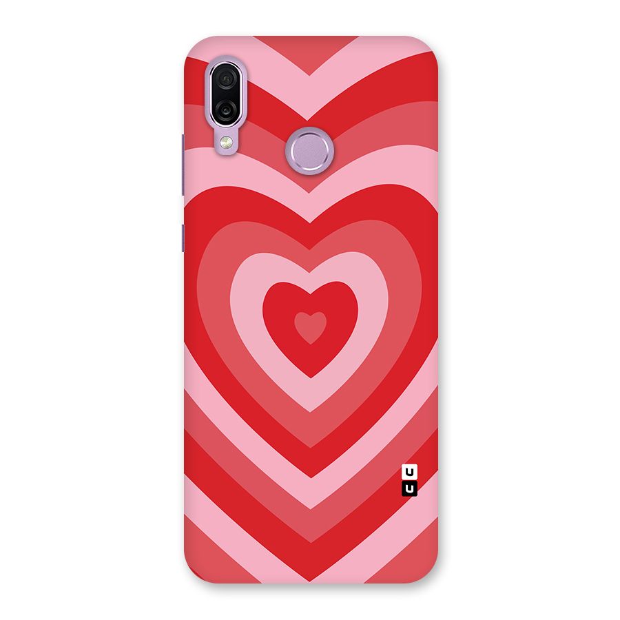 Red Retro Hearts Back Case for Honor Play