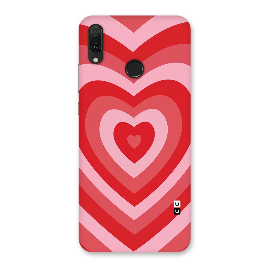 Red Retro Hearts Back Case for Huawei Y9 (2019)