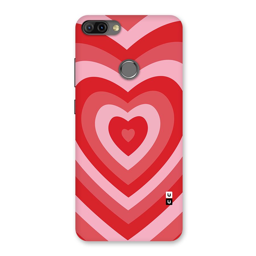 Red Retro Hearts Back Case for Infinix Hot 6 Pro