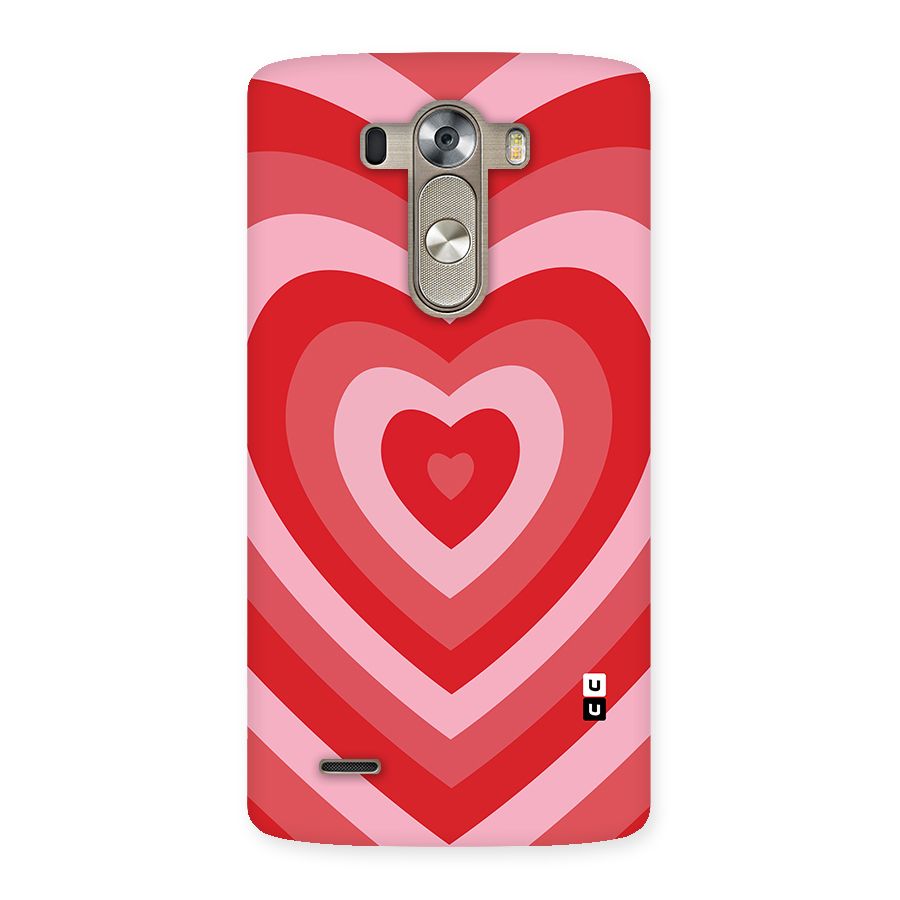 Red Retro Hearts Back Case for LG G3