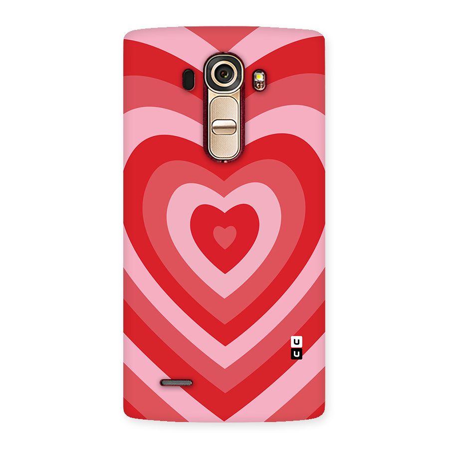 Red Retro Hearts Back Case for LG G4