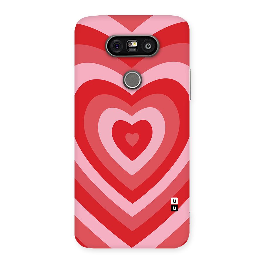 Red Retro Hearts Back Case for LG G5