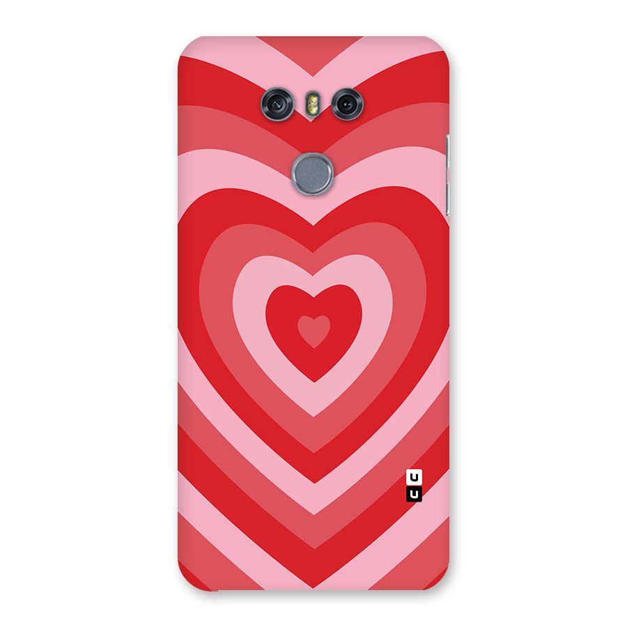 Red Retro Hearts Back Case for LG G6