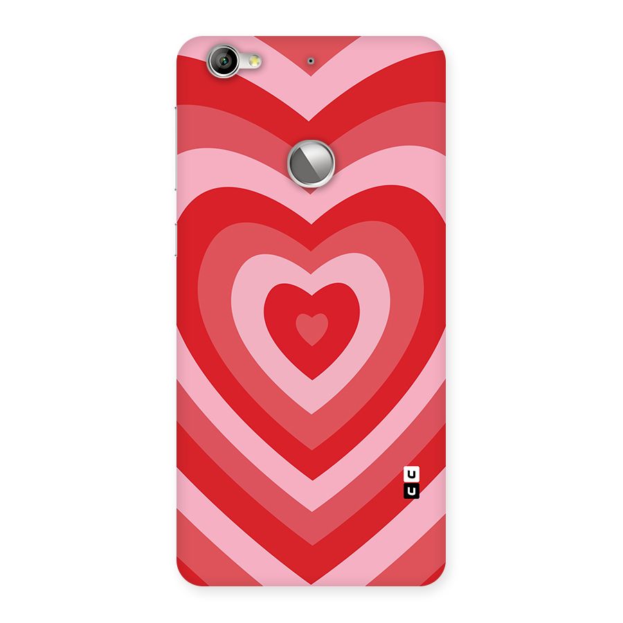 Red Retro Hearts Back Case for LeTV Le 1s