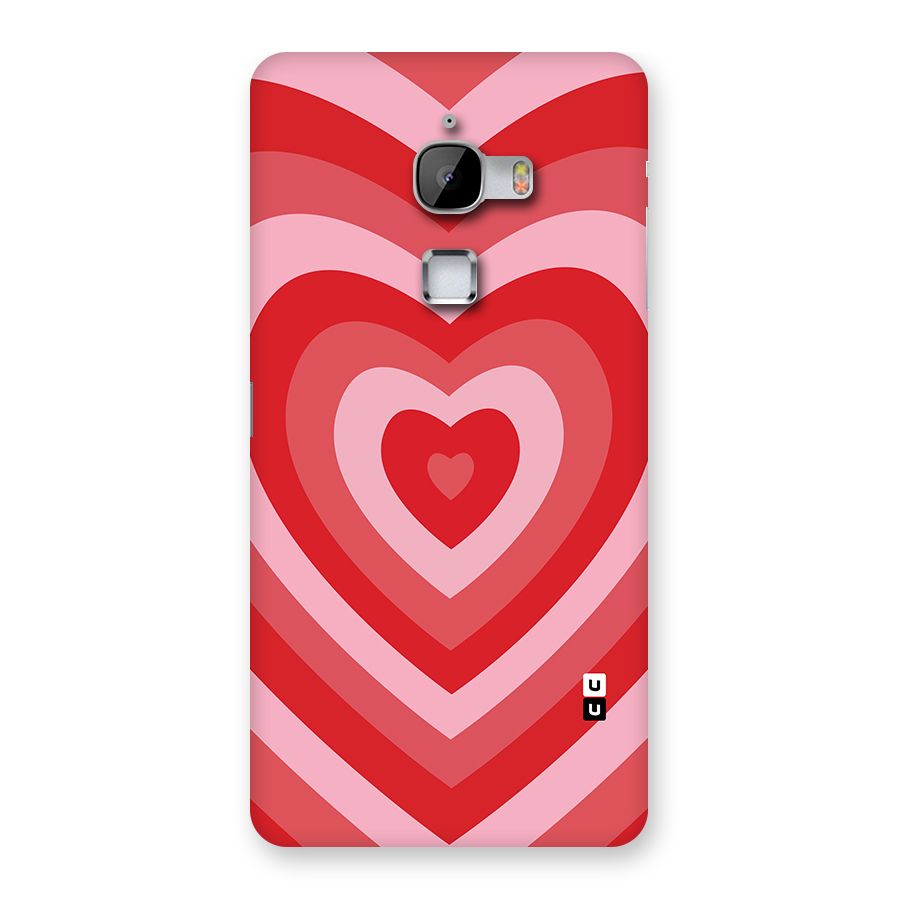 Red Retro Hearts Back Case for LeTv Le Max