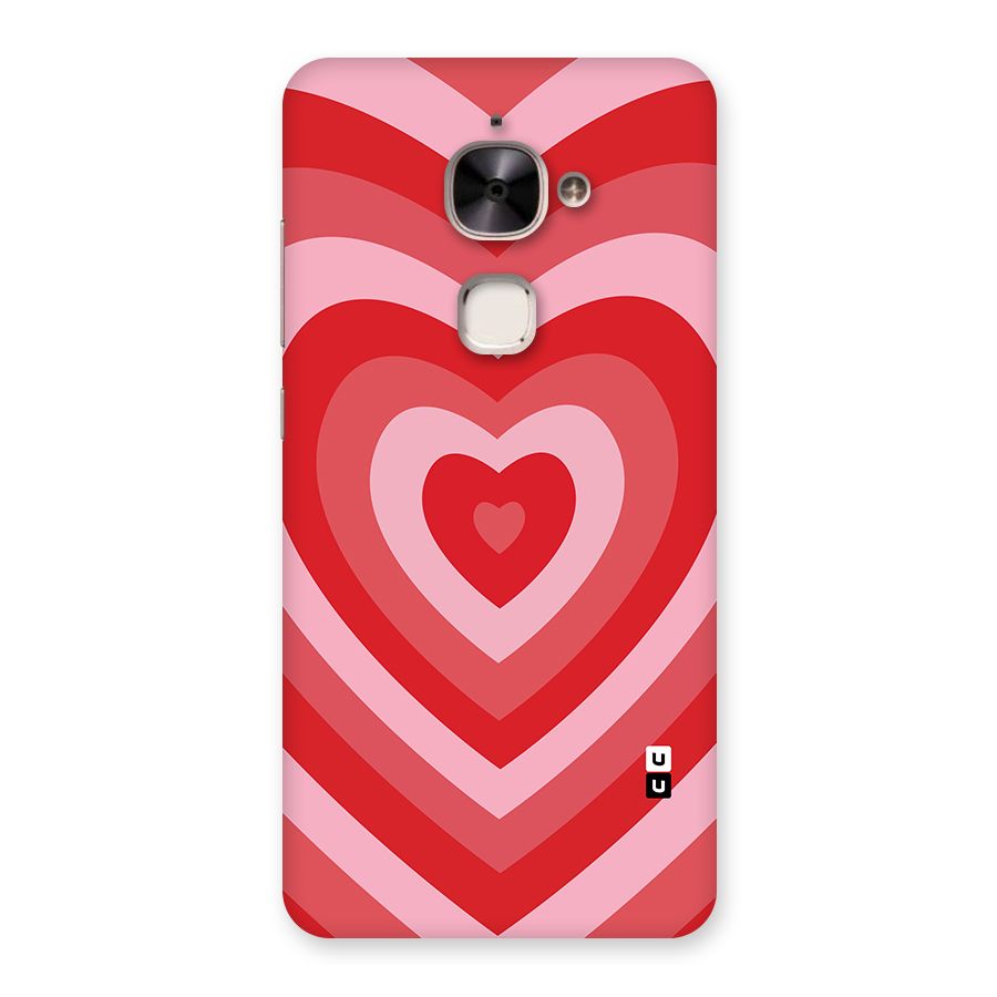 Red Retro Hearts Back Case for Le 2
