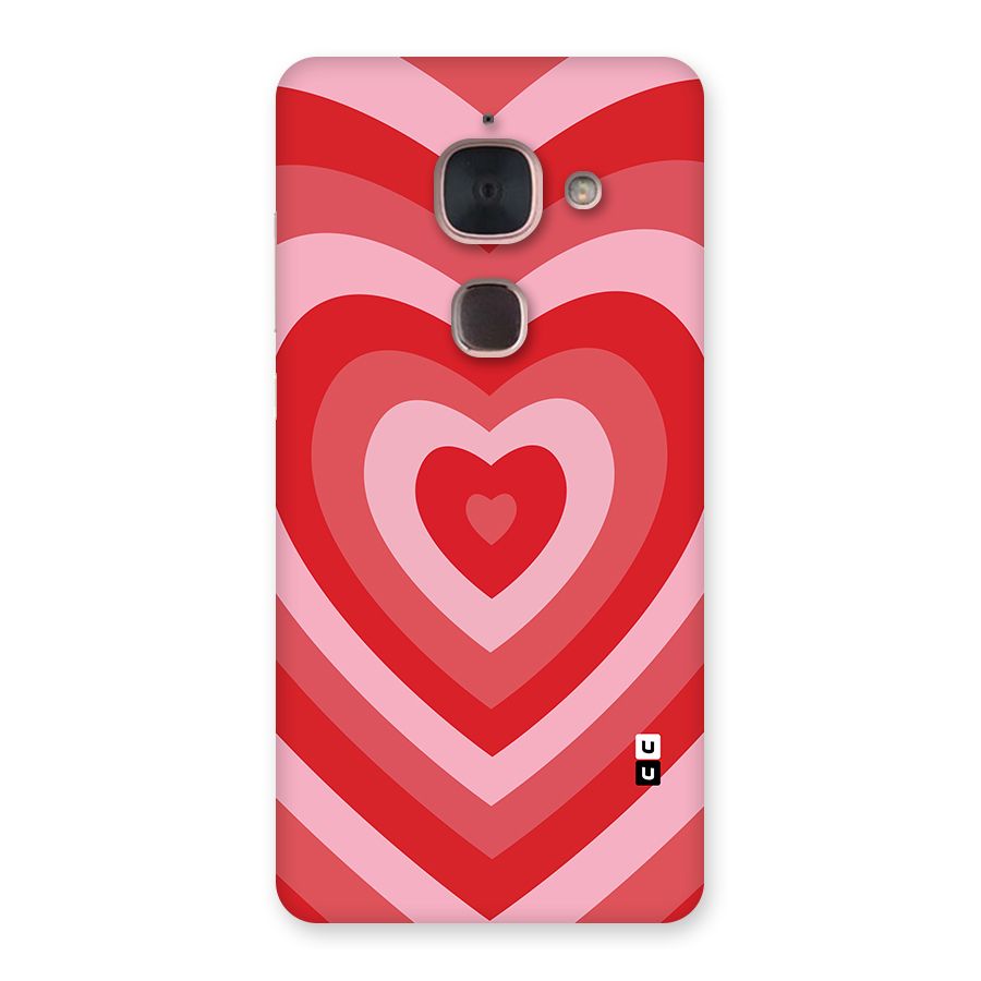 Red Retro Hearts Back Case for Le Max 2