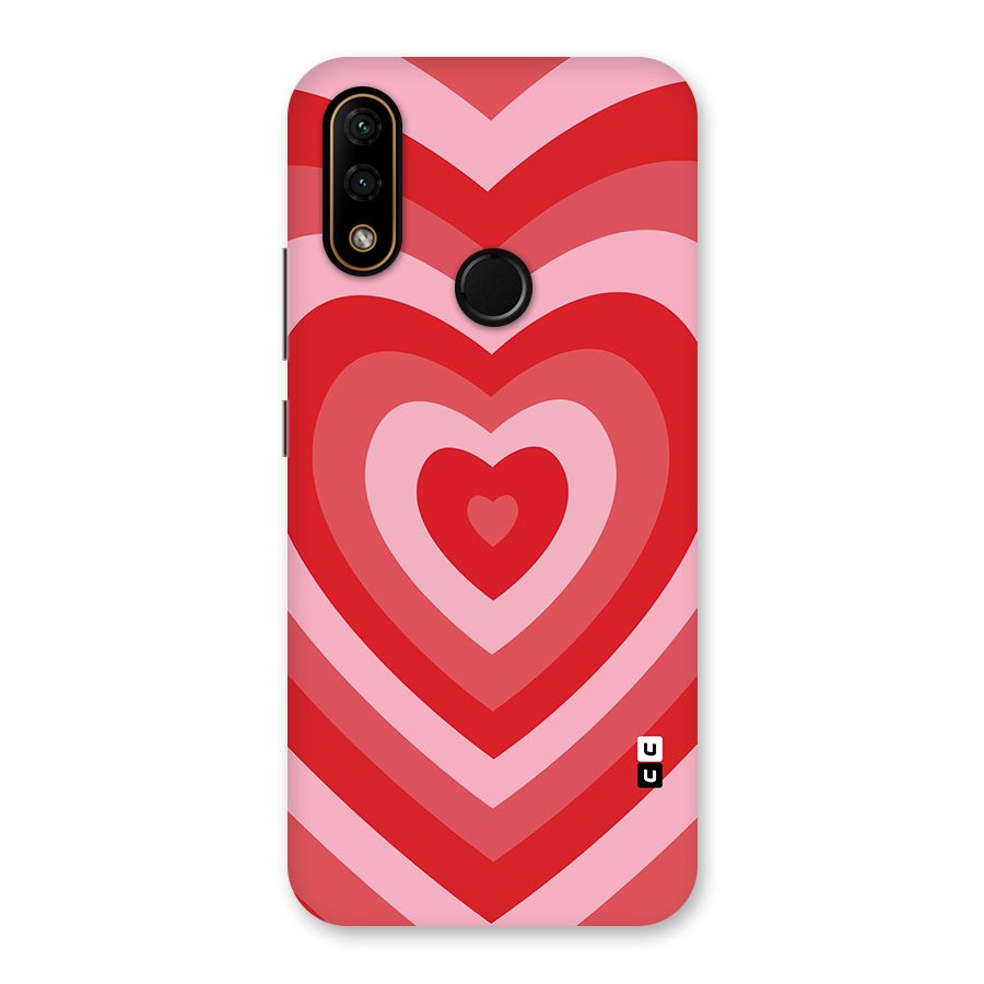 Red Retro Hearts Back Case for Lenovo A6 Note