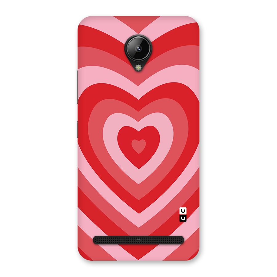 Red Retro Hearts Back Case for Lenovo C2