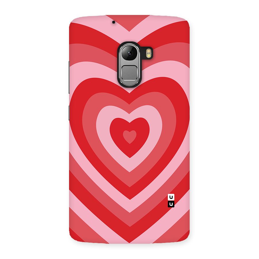 Red Retro Hearts Back Case for Lenovo K4 Note