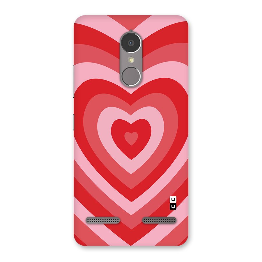 Red Retro Hearts Back Case for Lenovo K6 Power
