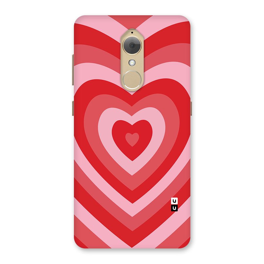Red Retro Hearts Back Case for Lenovo K8