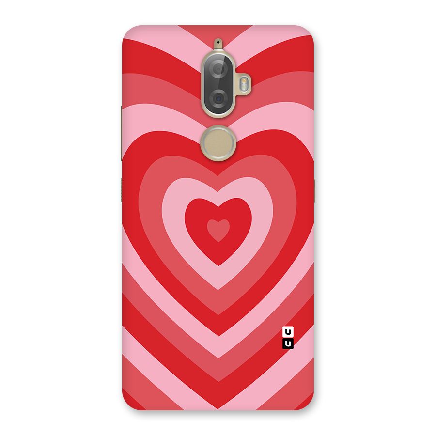 Red Retro Hearts Back Case for Lenovo K8 Plus
