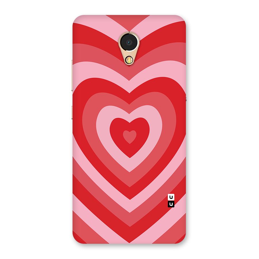 Red Retro Hearts Back Case for Lenovo P2