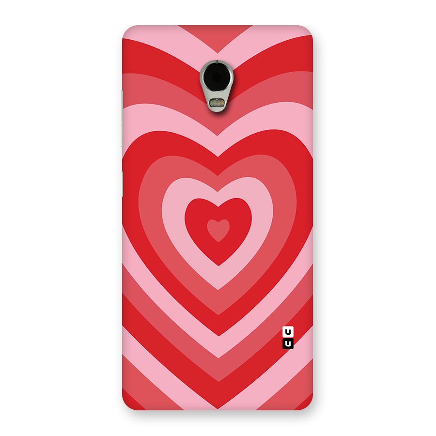 Red Retro Hearts Back Case for Lenovo Vibe P1
