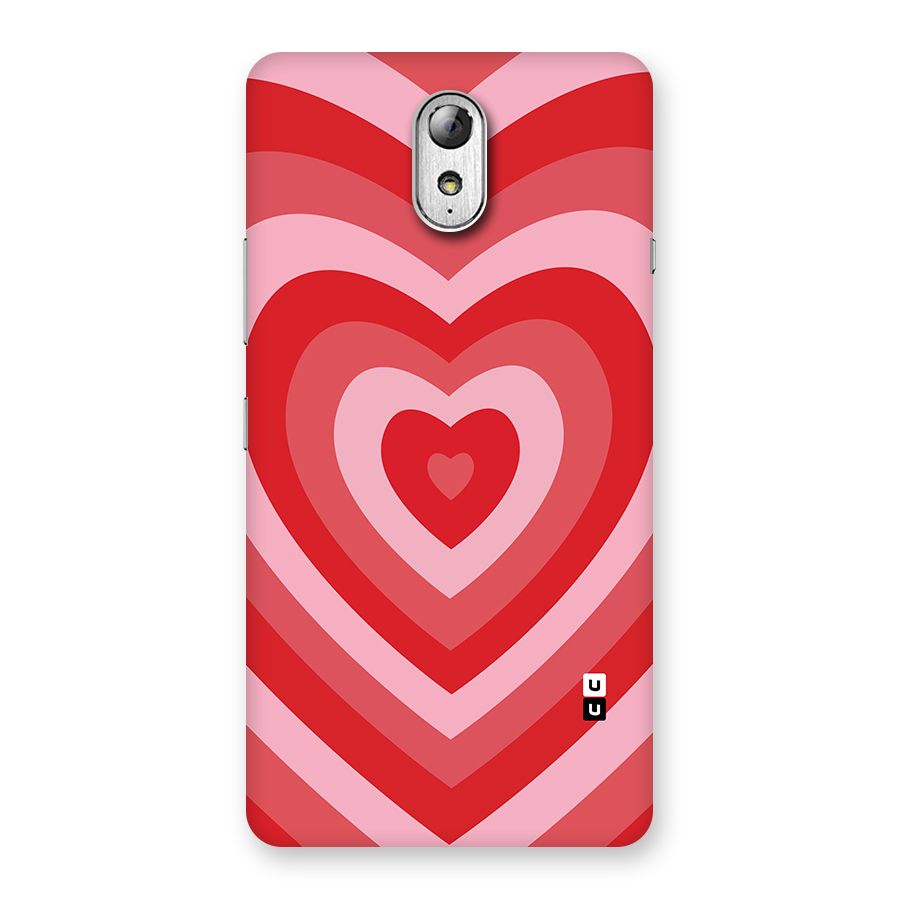 Red Retro Hearts Back Case for Lenovo Vibe P1M