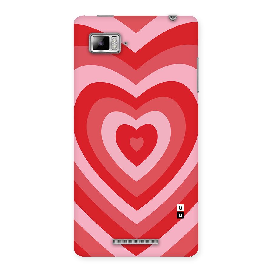 Red Retro Hearts Back Case for Lenovo Vibe Z K910