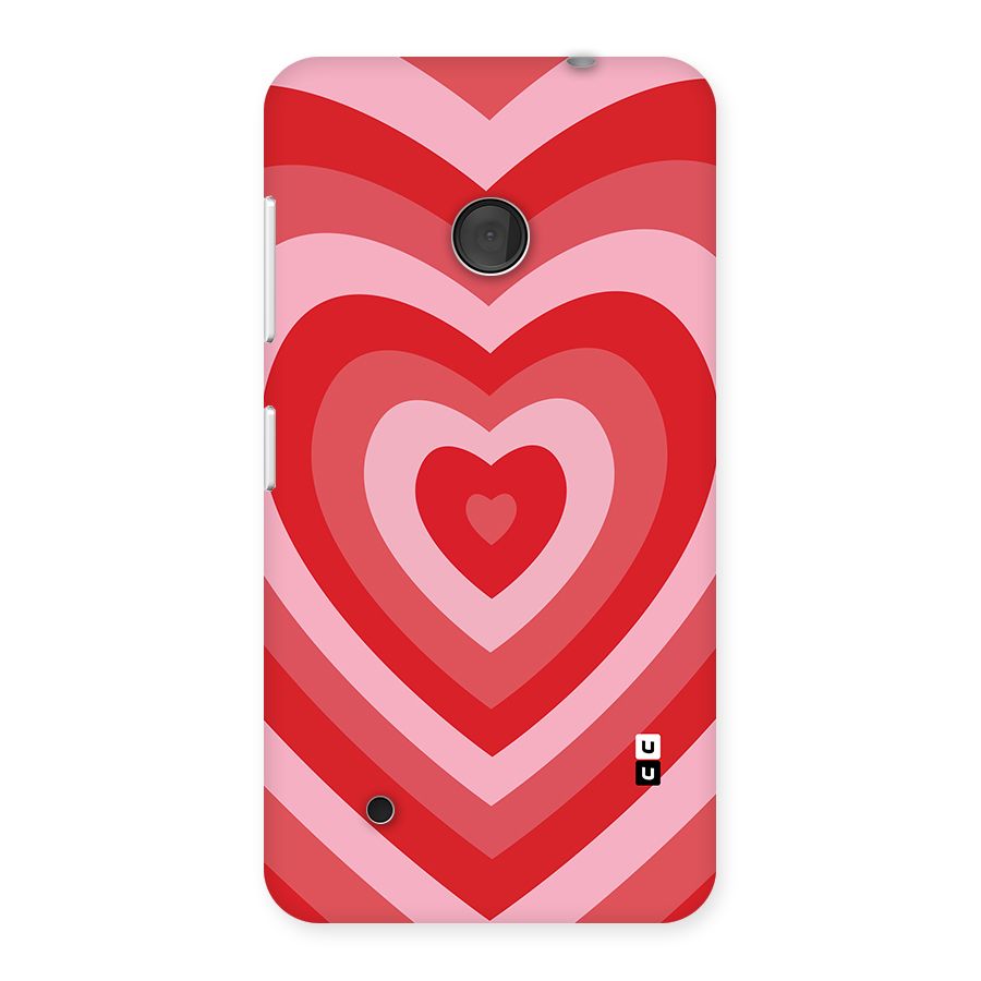 Red Retro Hearts Back Case for Lumia 530