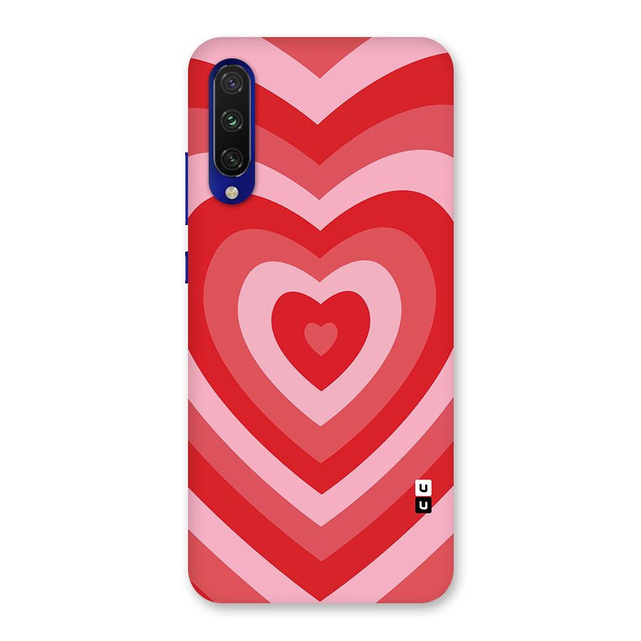 Red Retro Hearts Back Case for Mi A3