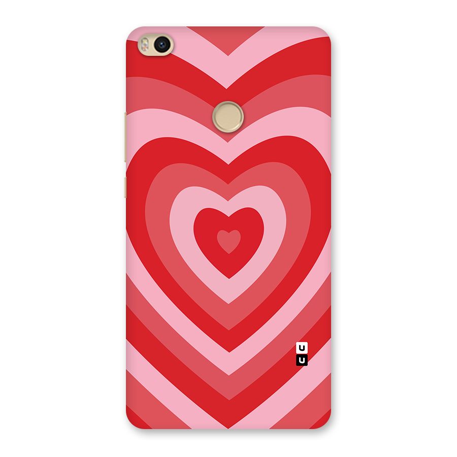 Red Retro Hearts Back Case for Mi Max 2