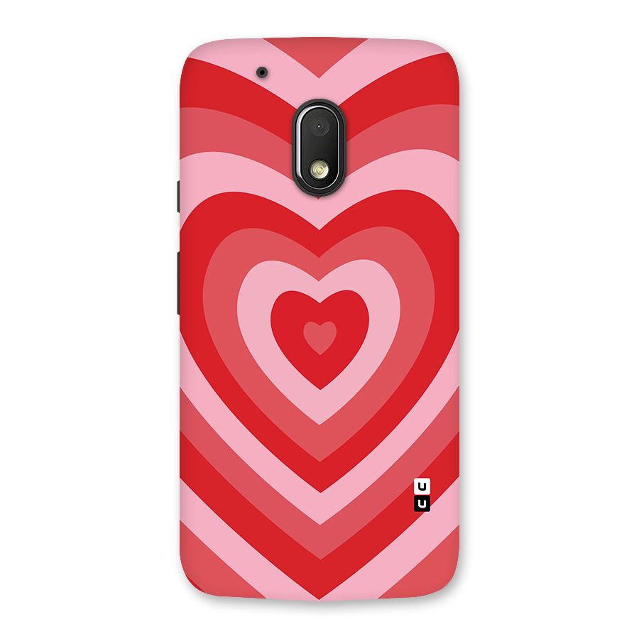 Red Retro Hearts Back Case for Moto G4 Play