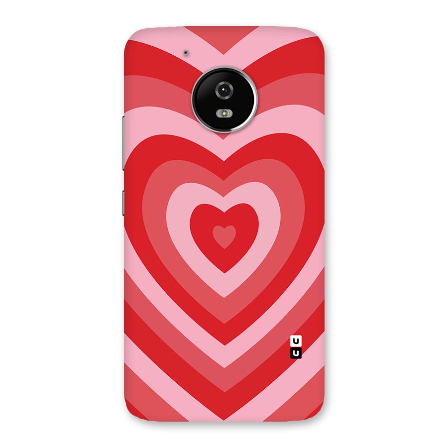 Red Retro Hearts Back Case for Moto G5
