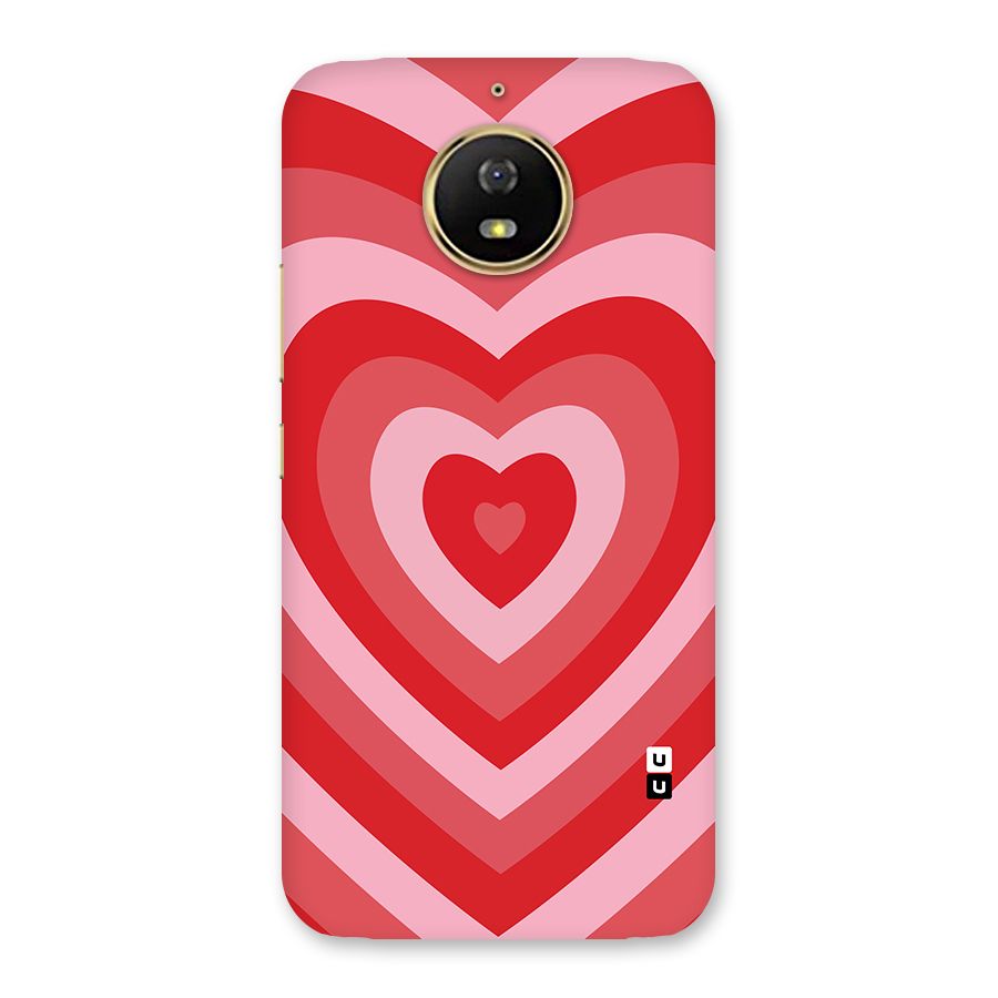 Red Retro Hearts Back Case for Moto G5s